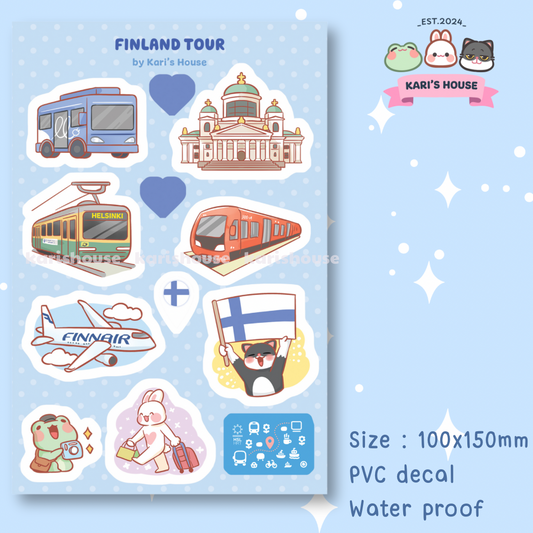 Finland Tour Sticker Sheet