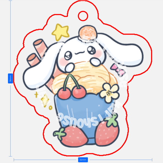 Cupcake Cinnamoroll Phone Charm