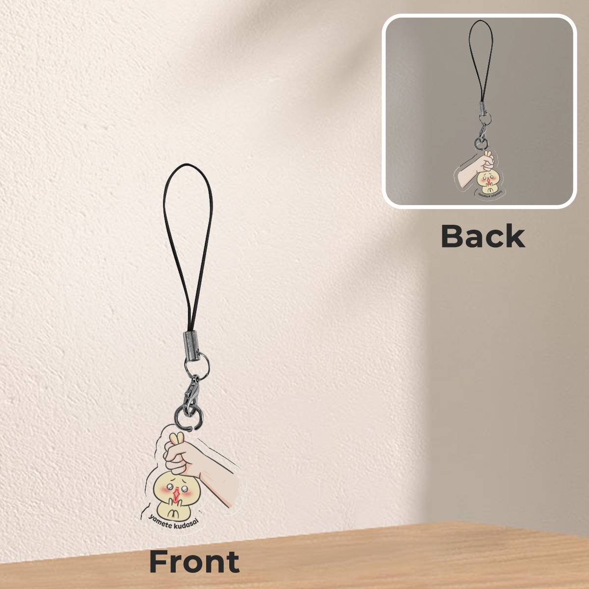 Usagi Yamete Phone Charm