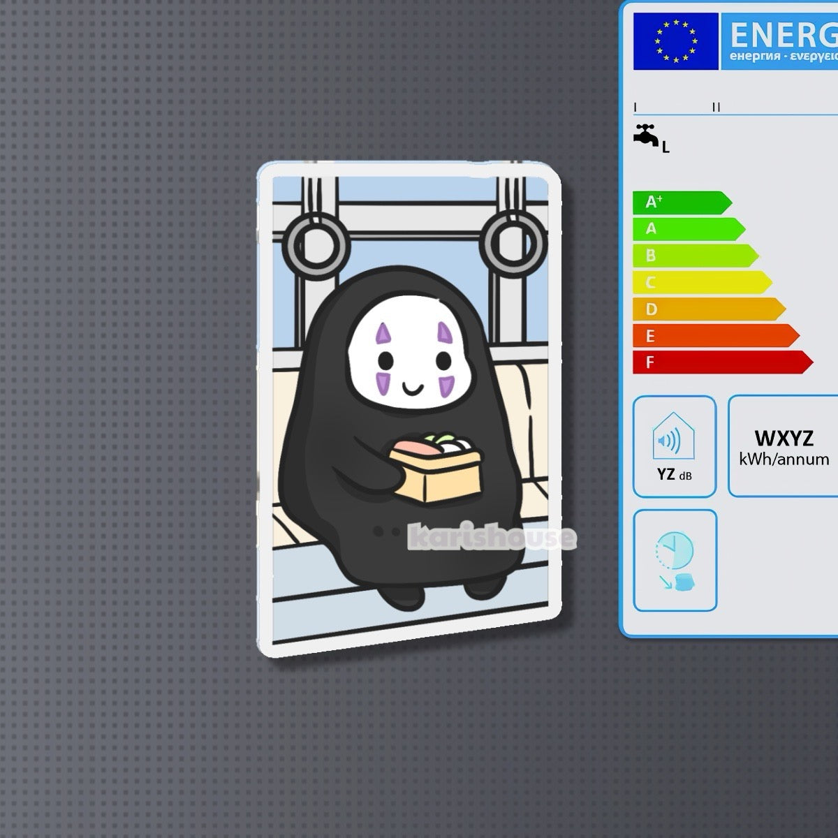 No Face On Bus Fridge Magnet