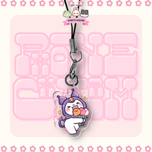 Flowers Kuromi Phone Charm