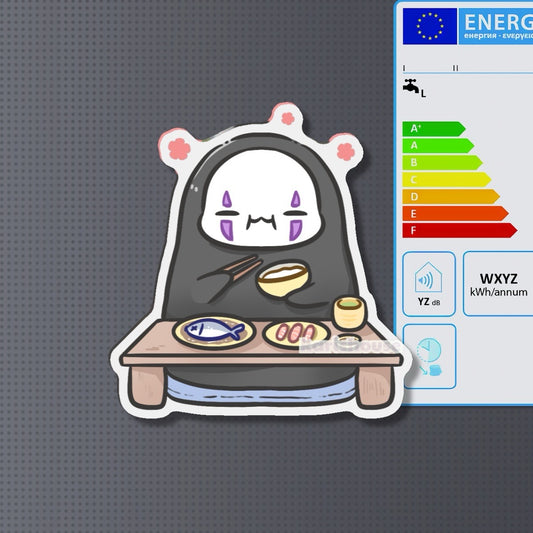 No Face Eating Fridge Magnet