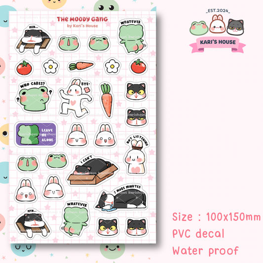 The Moody Gang Sticker Sheet