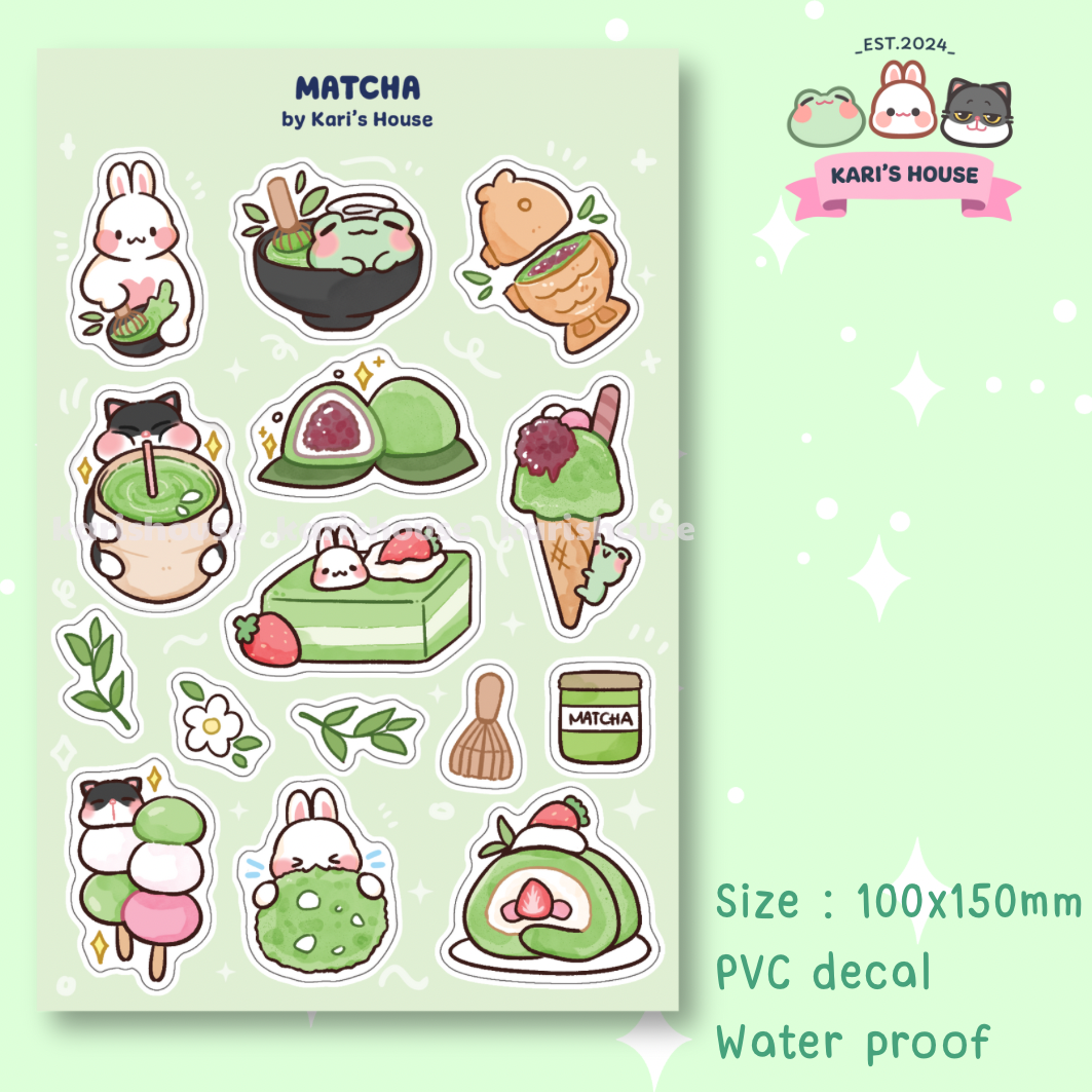 Matcha Sticker Sheet
