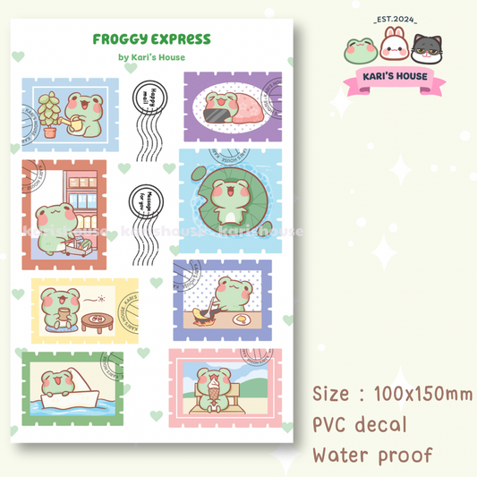 Froggy Express Sticker Sheet