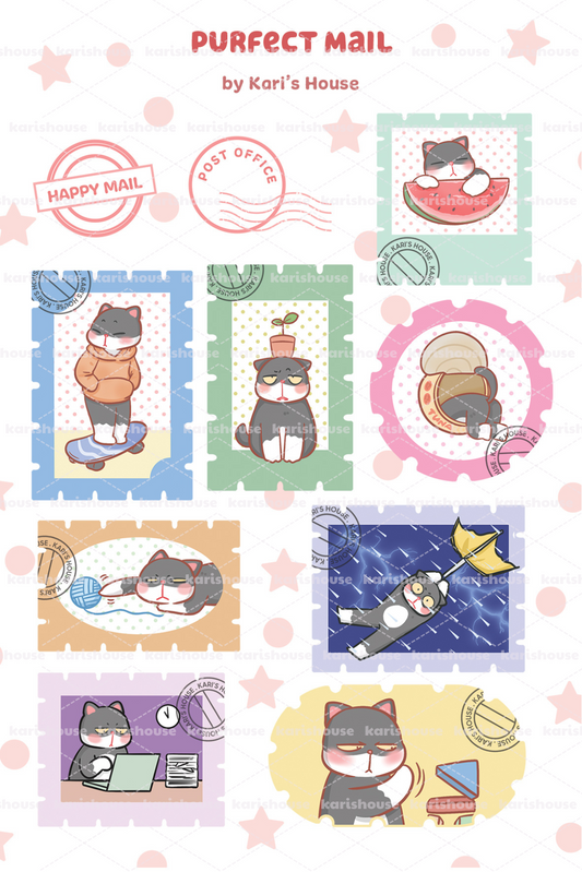 Purfect Mail Sticker Sheet