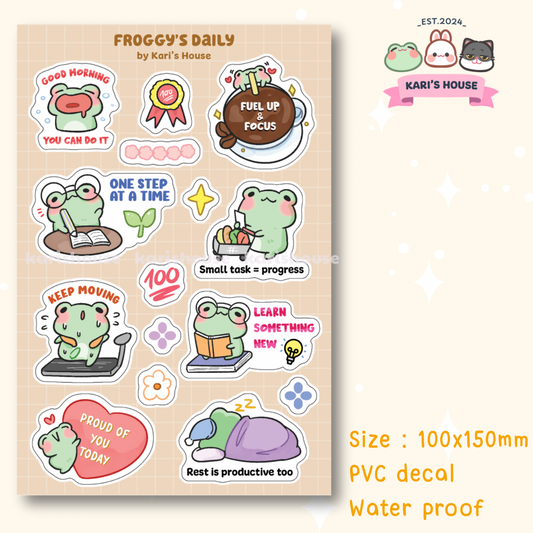 Froggy’s Daily Sticker Sheet