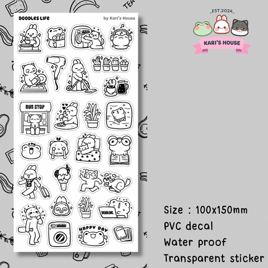 Doodles Life Sticker Sheet