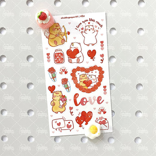 Love Sticker Sheet - Chubby
