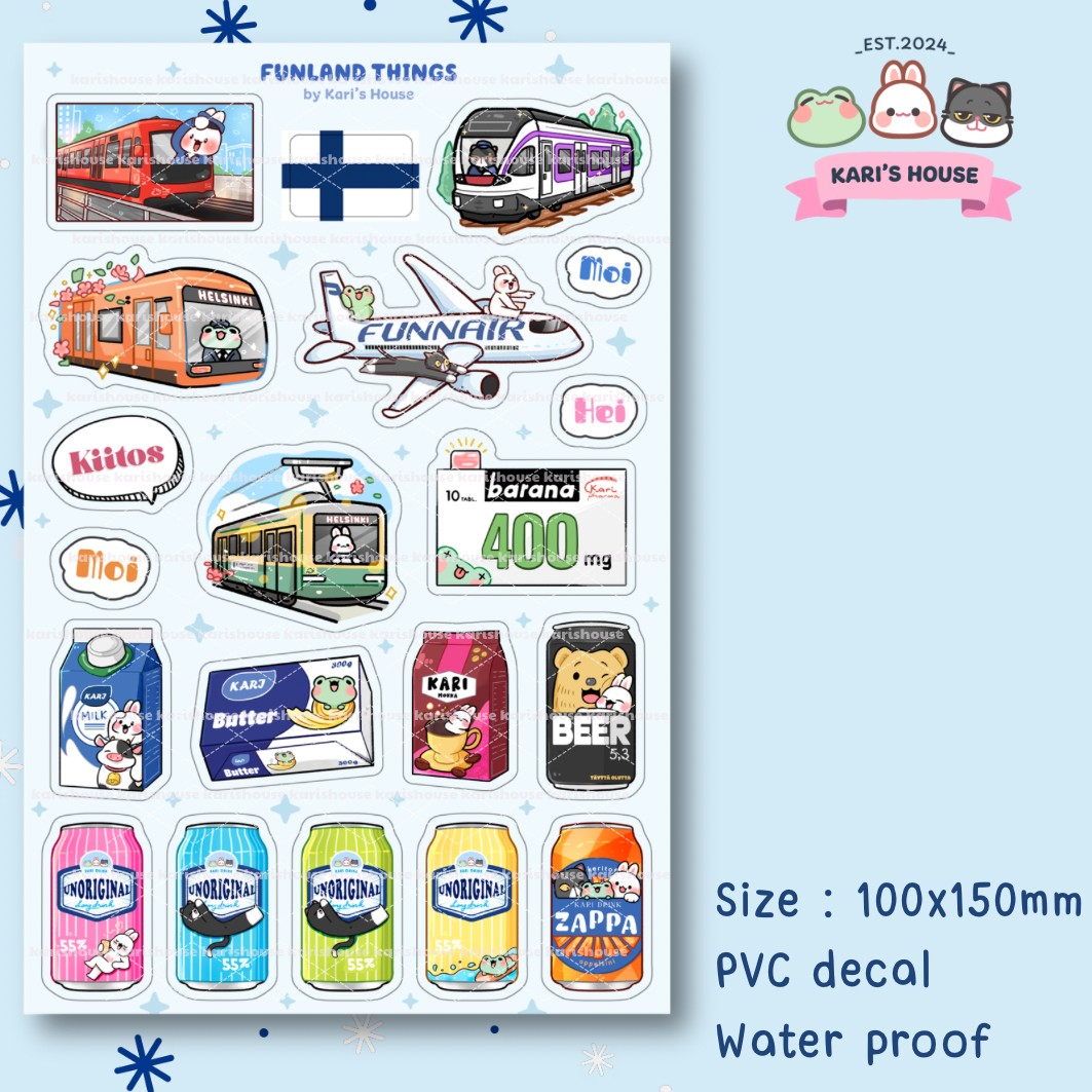Funland Things Sticker Sheet