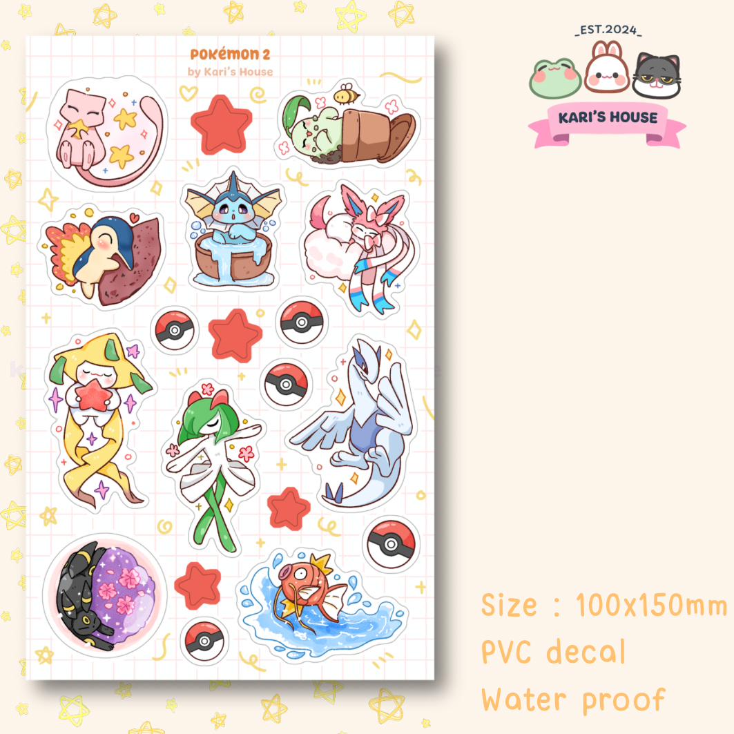 Pokecore 2 Sticker Sheet