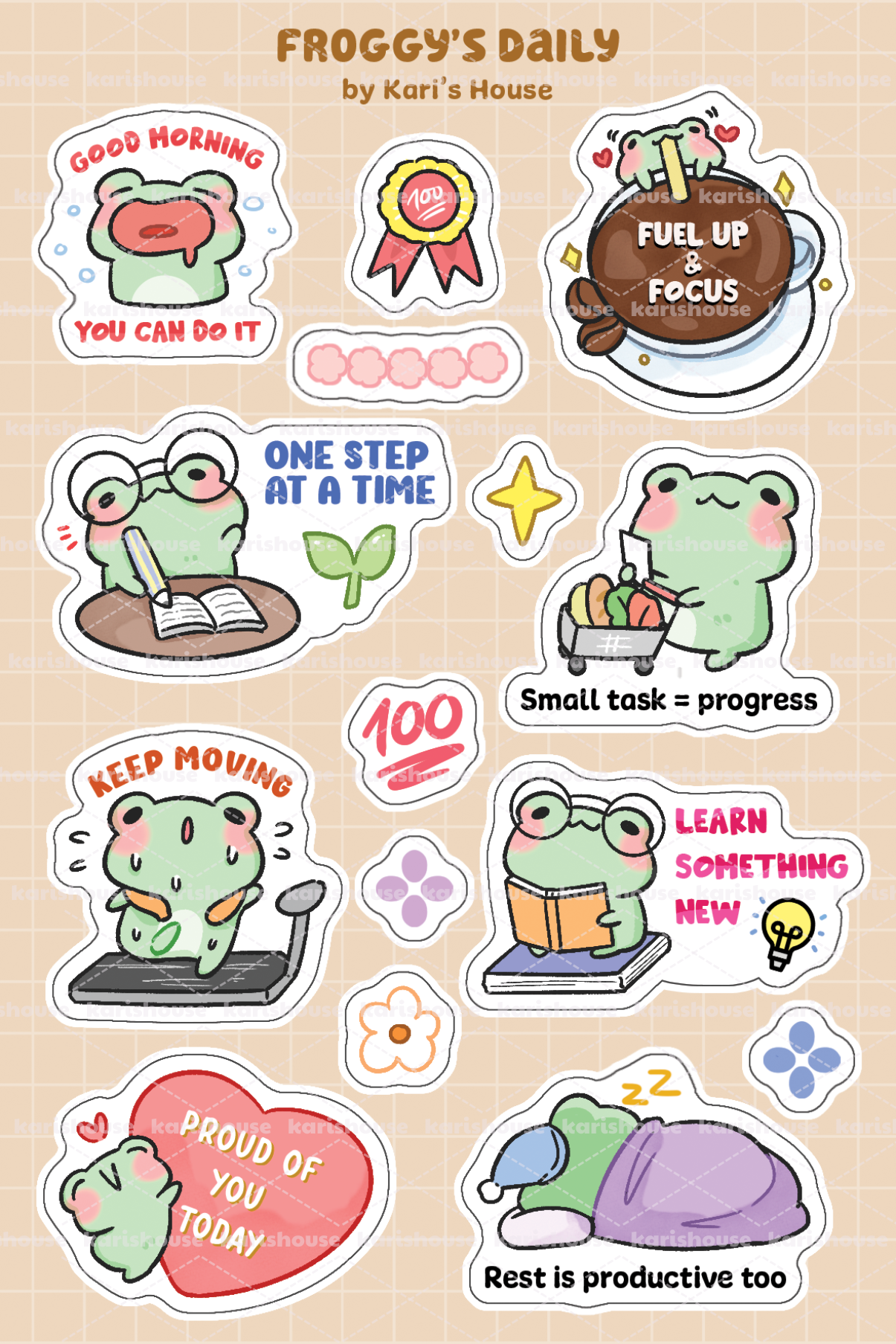 Froggy’s Daily Sticker Sheet