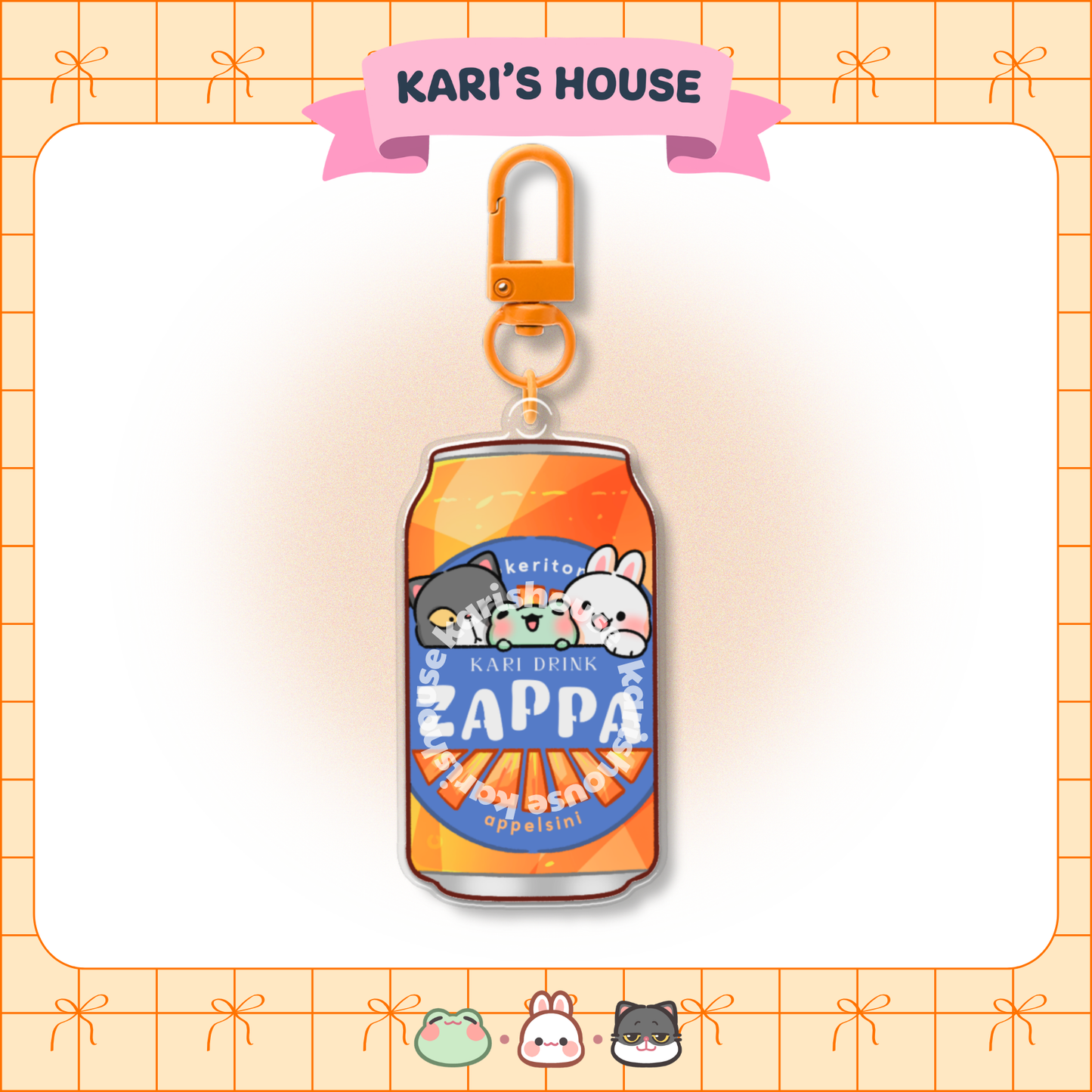 Zappa Acrylic Epoxy Keychain