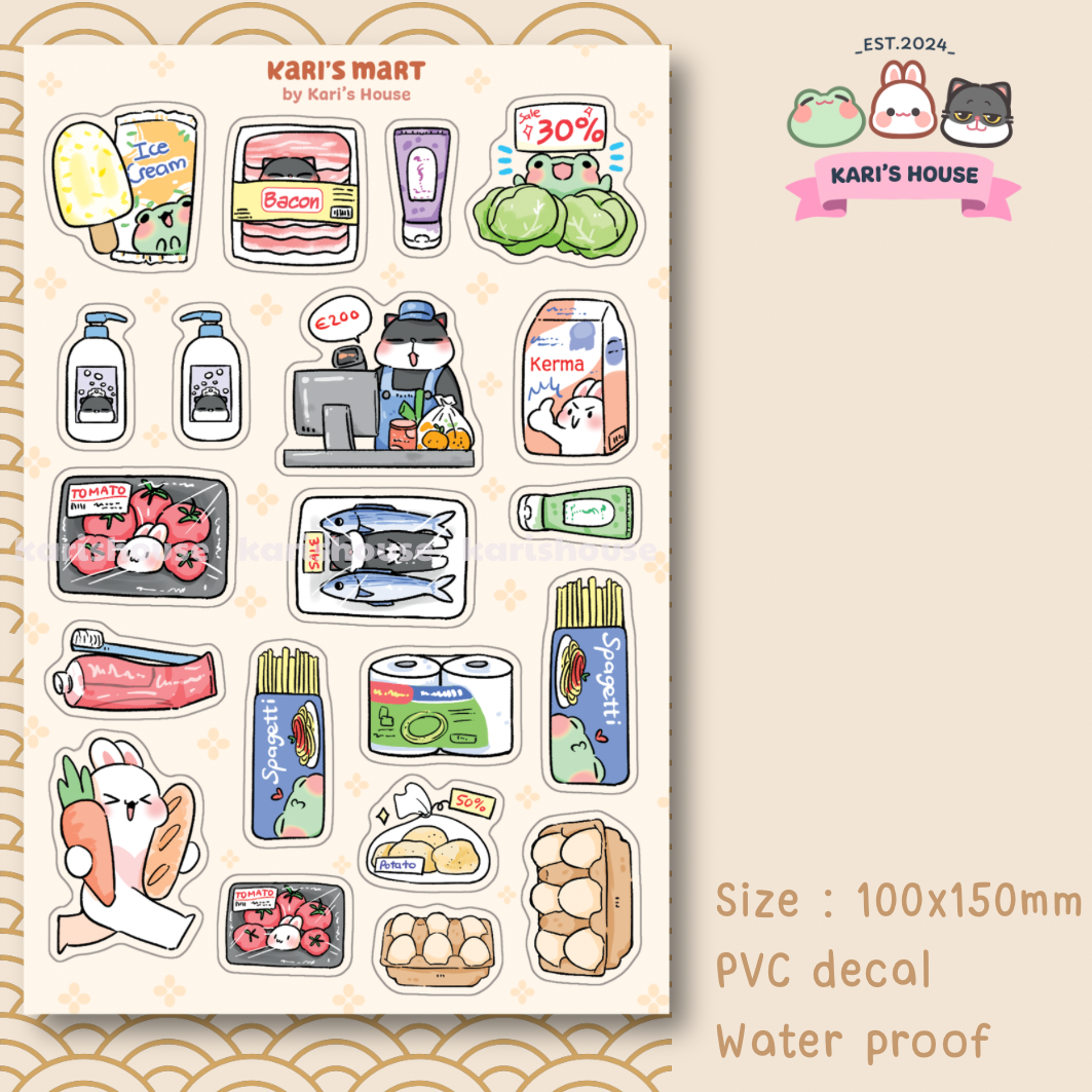 Kari Mart Sticker Sheet