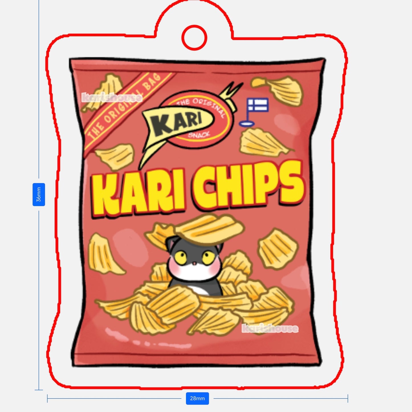 Kari Chips Phone Charm