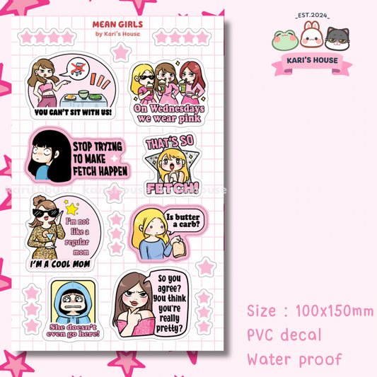 Mean Girls Sticker Sheet