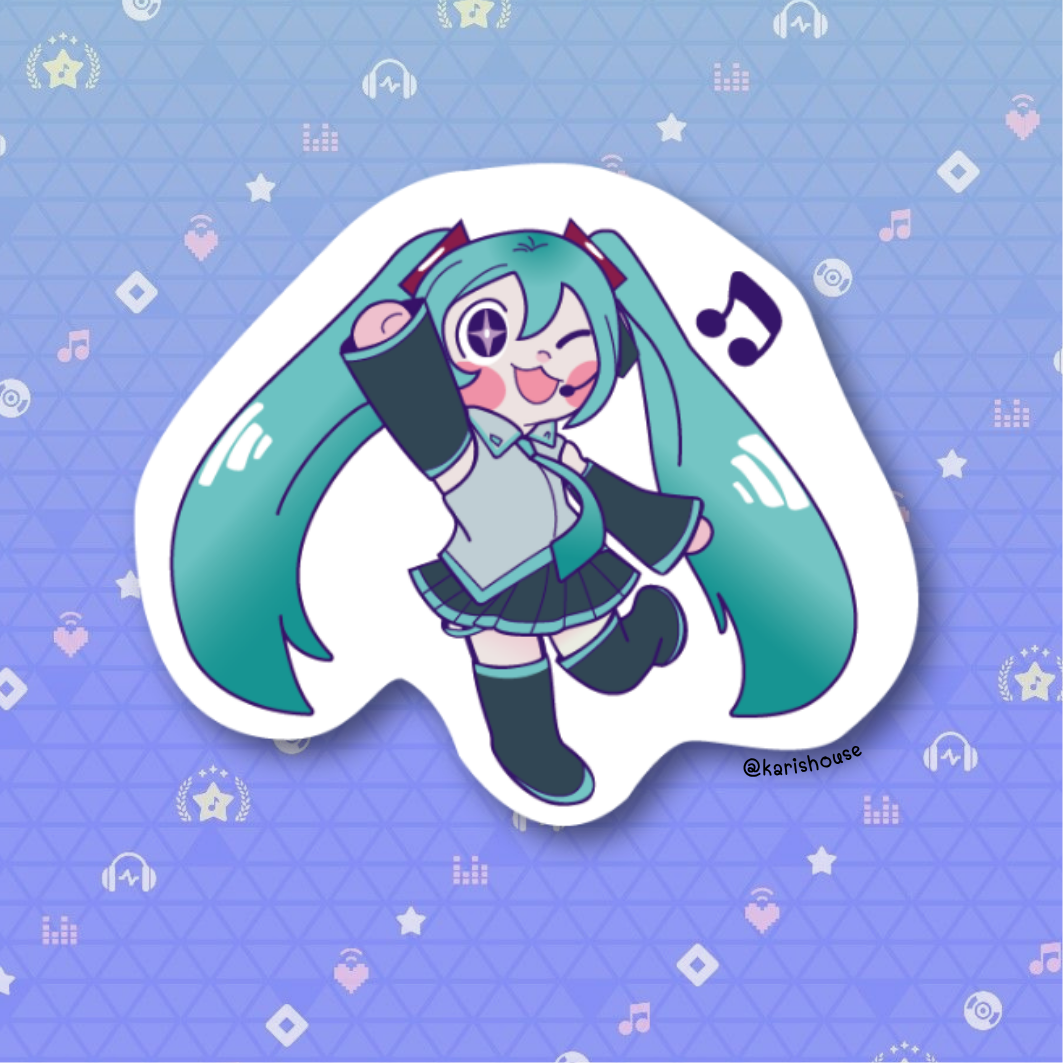 Miku Sticker Die Cut