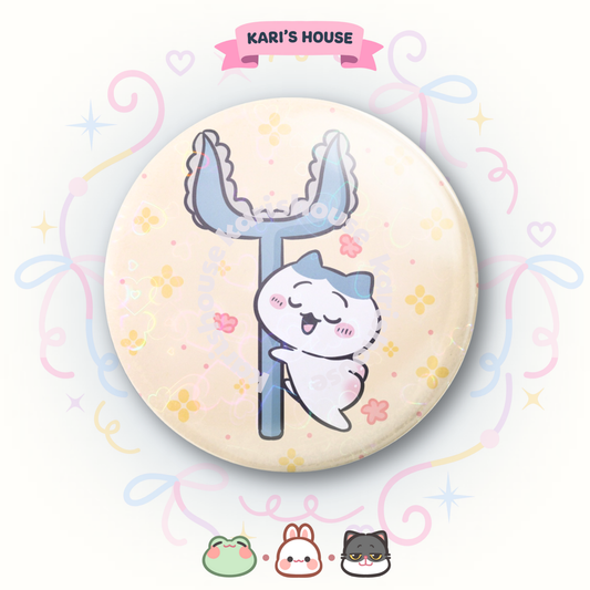 Hachiware Dance Badge/Button Pin