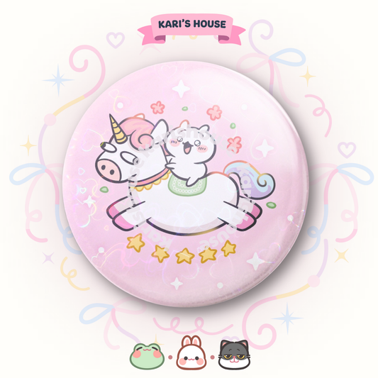 Chiikawa Unicorn Badge/Button Pin
