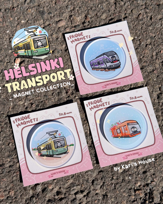 Helsinki Transport Fridge Magnet