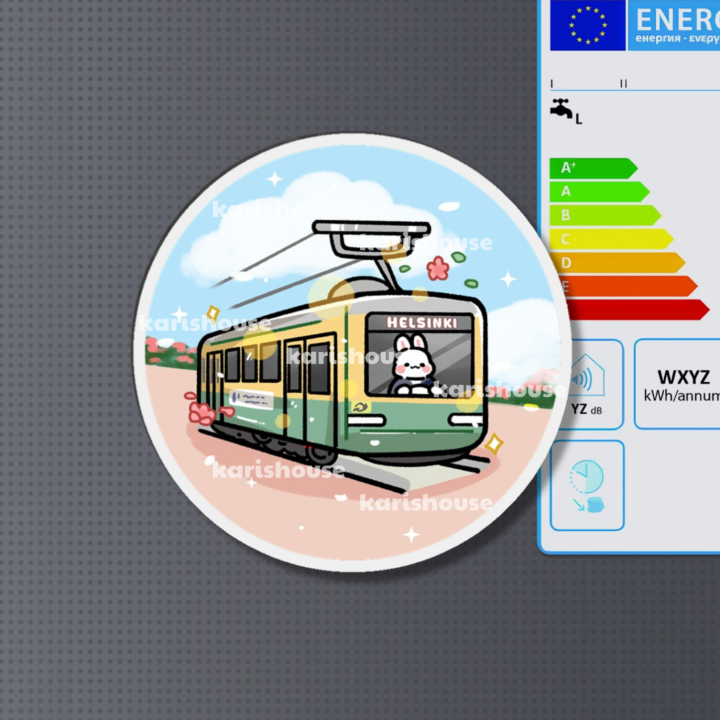 Helsinki Transport Fridge Magnet