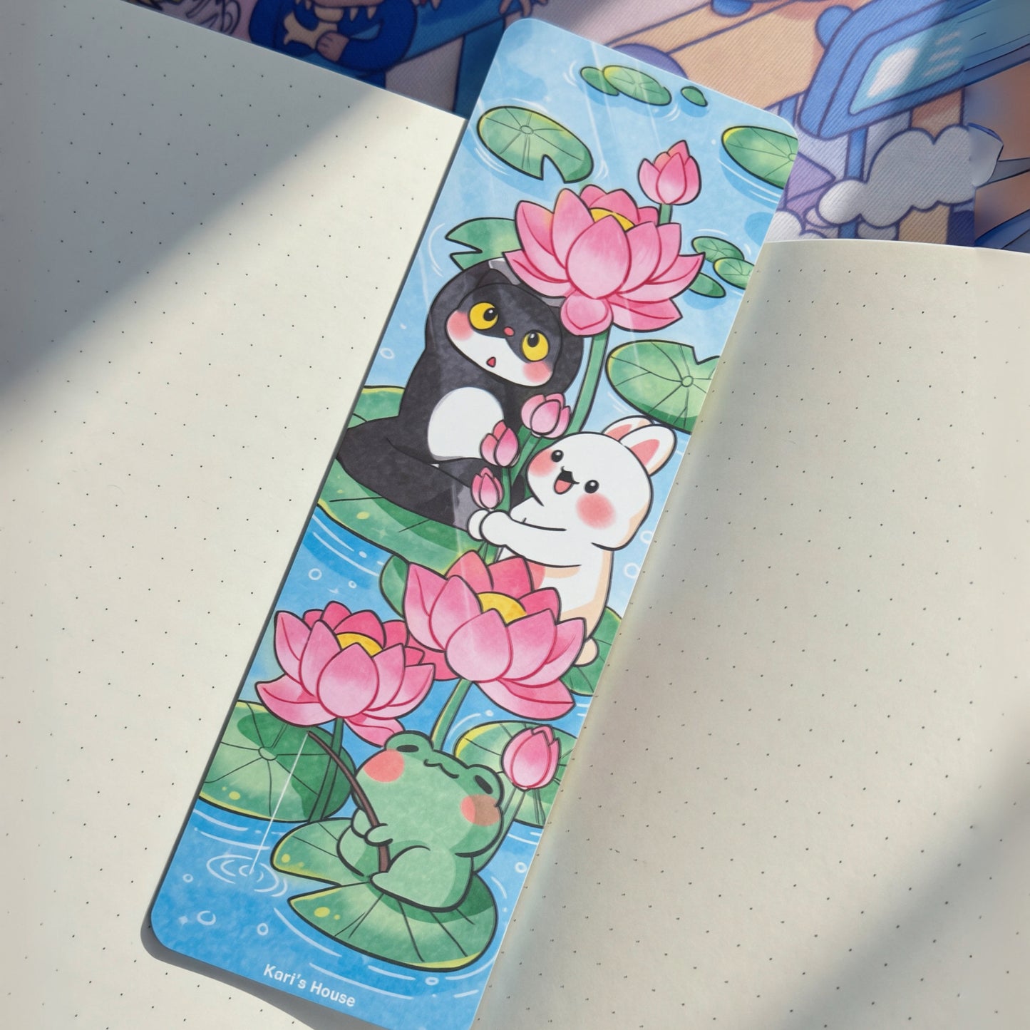 Lotus Paper Bookmark