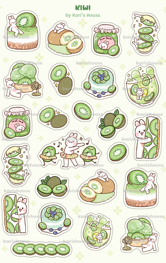 Kiwi Sticker Sheet