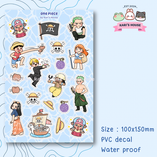 One Piece Sticker Sheet