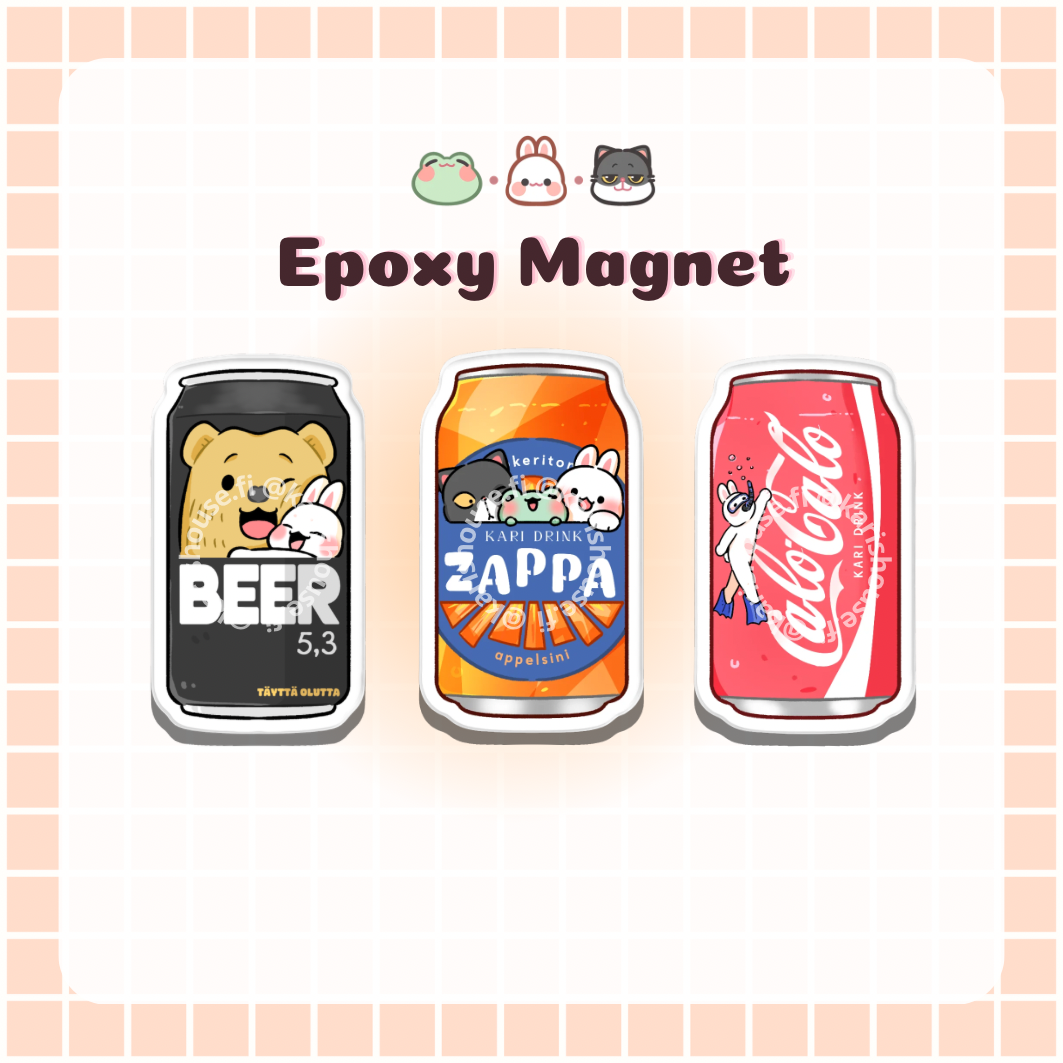 Drinks Expoxy Fridge Magnet