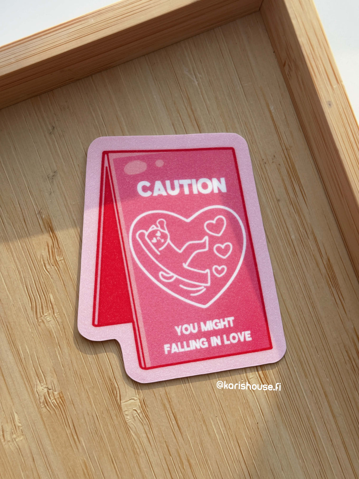 Caution Sticker Die Cut