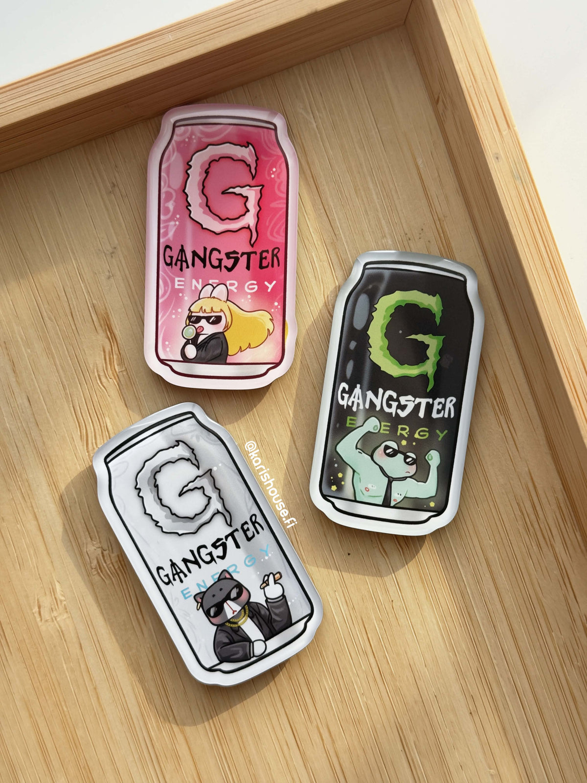 Gangster Drink Fridge Magnet